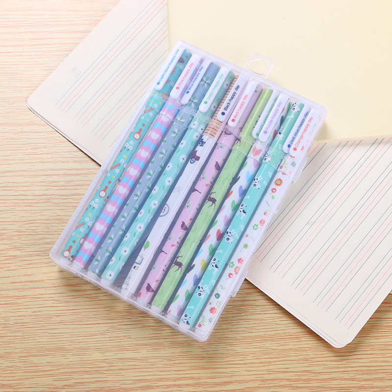 10 Pcs/Set Colored 0.38mm Ink Flamingo Unicorn Gel Pen Animal Starry Sky Kawaii Gel Pencils Office School Stationery Supplies 10 Pcs/Set Colored 0.38mm Ink Flamingo Unicorn Gel Pen Animal Starry Sky Kawaii Gel Pencils Office School Stationery Supplies
