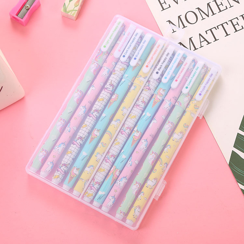 10 Pcs/Set Colored 0.38mm Ink Flamingo Unicorn Gel Pen Animal Starry Sky Kawaii Gel Pencils Office School Stationery Supplies 10 Pcs/Set Colored 0.38mm Ink Flamingo Unicorn Gel Pen Animal Starry Sky Kawaii Gel Pencils Office School Stationery Supplies