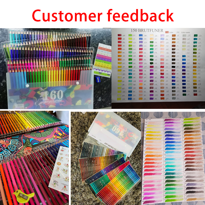 Brutfuner 12/48/120/160/260 Professional Oil Colored Pencils Wood Watercolor Pencils Drawing Pencil Set For School Art Supplies Brutfuner 12/48/120/160/260 Professional Oil Colored Pencils Wood Watercolor Pencils Drawing Pencil Set For School Art Supplies