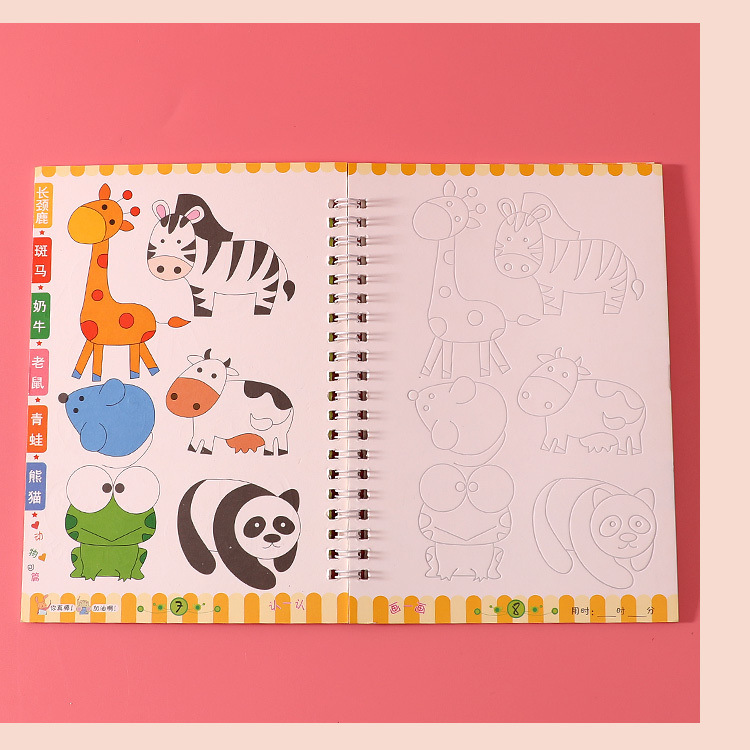 Children's Groove Copybook Toddler Baby Copying Graffiti Hand-Painted Coloring Pencil Sketch Drawing Book Practice Calligraphy Children's Groove Copybook Toddler Baby Copying Graffiti Hand-Painted Coloring Pencil Sketch Drawing Book Practice Calligraphy