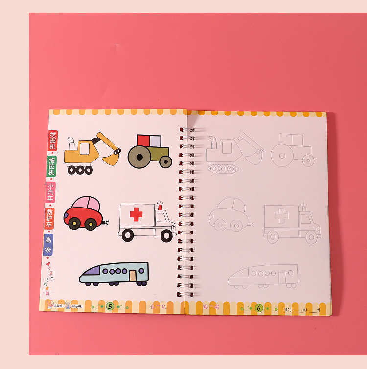 Children's Groove Copybook Toddler Baby Copying Graffiti Hand-Painted Coloring Pencil Sketch Drawing Book Practice Calligraphy Children's Groove Copybook Toddler Baby Copying Graffiti Hand-Painted Coloring Pencil Sketch Drawing Book Practice Calligraphy