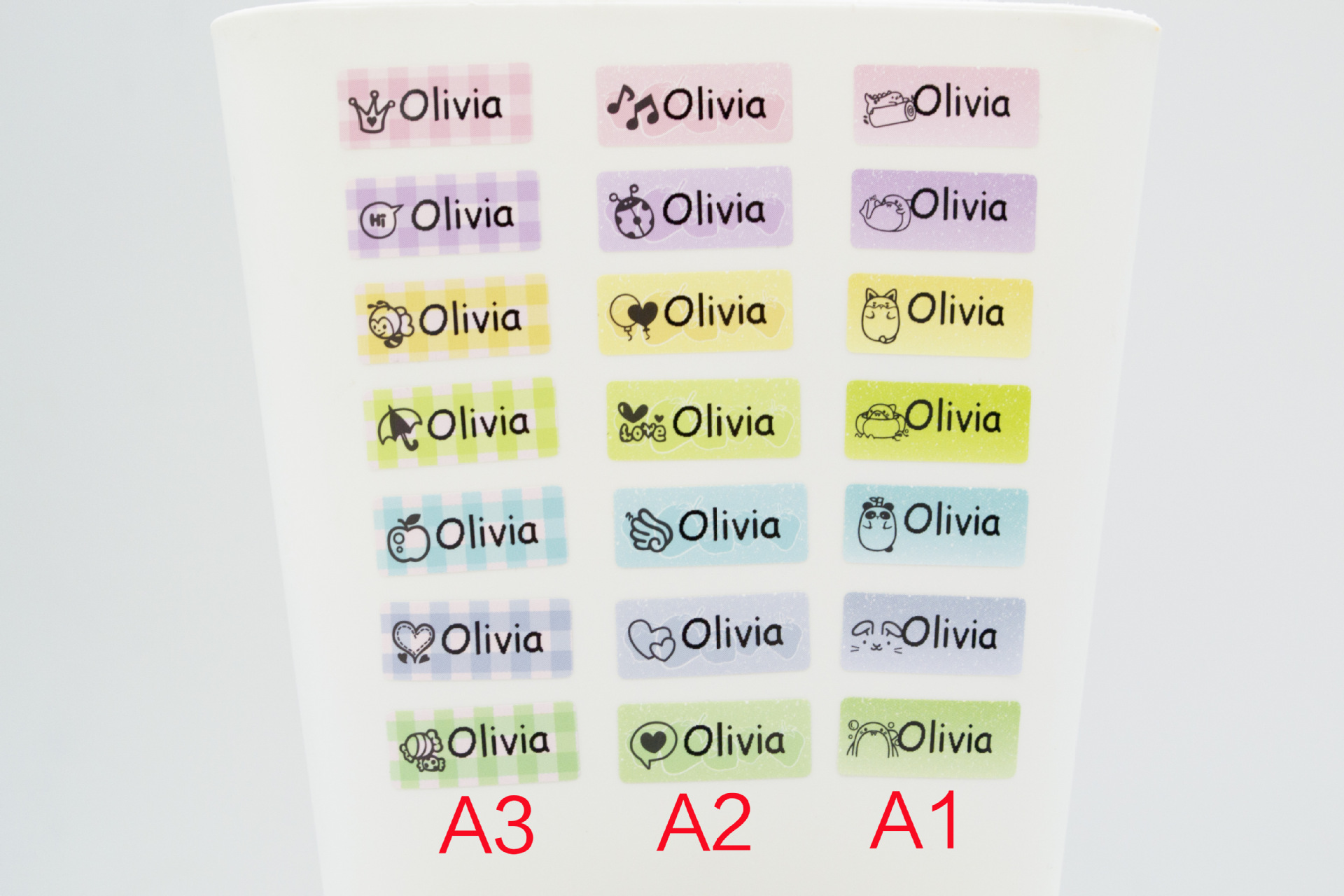 Rainbow Color Custom Name Stickers Multicolor Waterproof School Label Personalized Name Stickers Decal Multi Purpose Colorful Rainbow Color Custom Name Stickers Multicolor Waterproof School Label Personalized Name Stickers Decal Multi Purpose Colorful