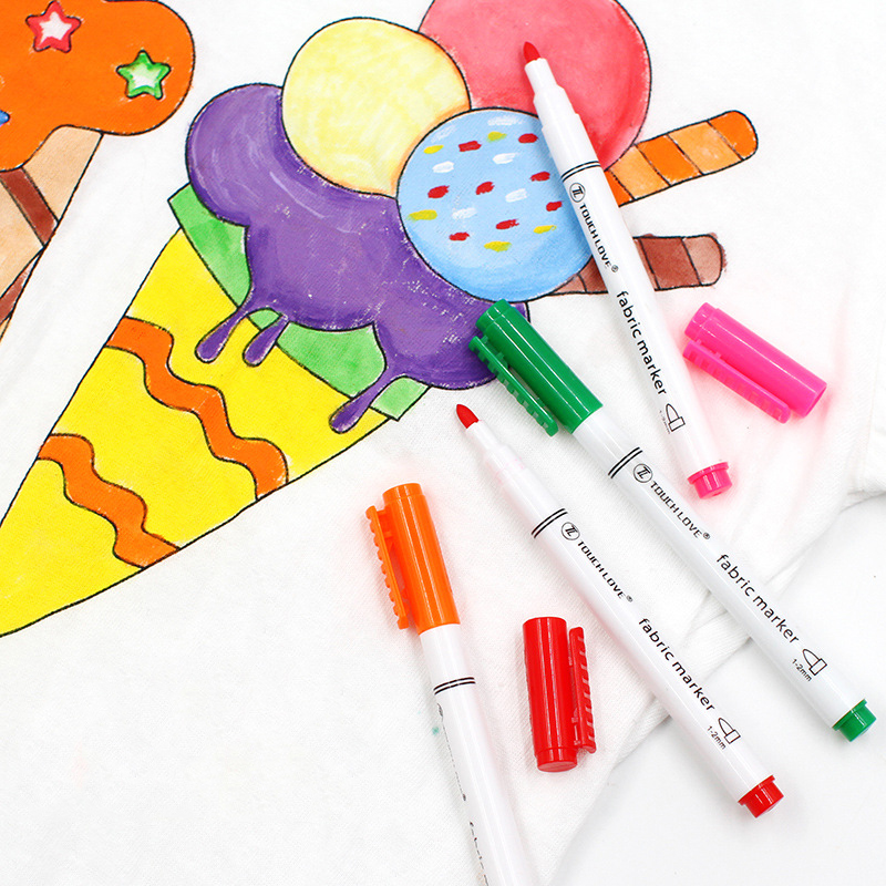 8 Colors/Set Fabric Paint Marker Pen Clothes Textile DIY Crafts T-shirt Graffiti Pigment Painting Pen School&Office Stationery 8 Colors/Set Fabric Paint Marker Pen Clothes Textile DIY Crafts T-shirt Graffiti Pigment Painting Pen School&Office Stationery