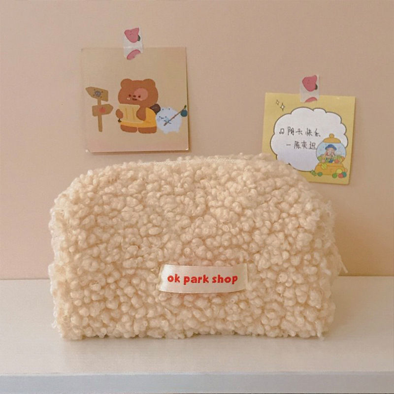 EZONE Multicolor Cashmere Pencil Bag Case for Colored Pencils Plush Pencil Bag Zipper Bag Makeup Storage Cute School Office Bag EZONE Multicolor Cashmere Pencil Bag Case for Colored Pencils Plush Pencil Bag Zipper Bag Makeup Storage Cute School Office Bag