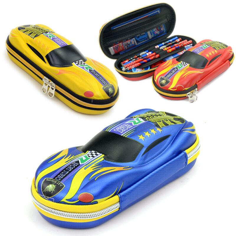 3D Racing car Pencil cases Cartoons school pencil case for children Stationery box EVA plastic pen case boy cute pen bag gifts 3D Racing car Pencil cases Cartoons school pencil case for children Stationery box EVA plastic pen case boy cute pen bag gifts