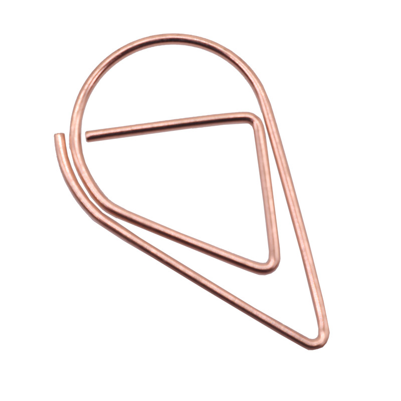 50 Pcs Metal Material Drop Shape Paper Clips Gold Silver Color Kawaii Cute Bookmark Clip Office School Stationery Drop bookmark 50 Pcs Metal Material Drop Shape Paper Clips Gold Silver Color Kawaii Cute Bookmark Clip Office School Stationery Drop bookmark