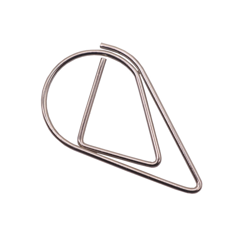 50 Pcs Metal Material Drop Shape Paper Clips Gold Silver Color Kawaii Cute Bookmark Clip Office School Stationery Drop bookmark 50 Pcs Metal Material Drop Shape Paper Clips Gold Silver Color Kawaii Cute Bookmark Clip Office School Stationery Drop bookmark