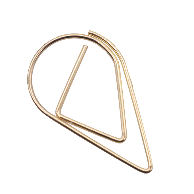50 Pcs Metal Material Drop Shape Paper Clips Gold Silver Color Kawaii Cute Bookmark Clip Office School Stationery Drop bookmark 50 Pcs Metal Material Drop Shape Paper Clips Gold Silver Color Kawaii Cute Bookmark Clip Office School Stationery Drop bookmark