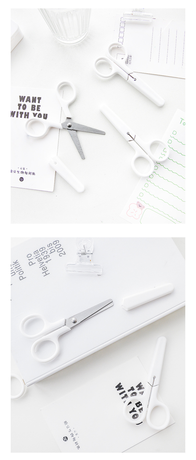 Mini White Color Scissor INS Style Portable Stainless Steel Blade Cutter for Paper Handwork Stationery Office School Gift A6676 Mini White Color Scissor INS Style Portable Stainless Steel Blade Cutter for Paper Handwork Stationery Office School Gift A6676