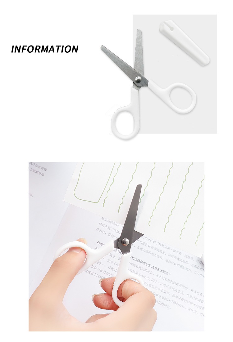 Mini White Color Scissor INS Style Portable Stainless Steel Blade Cutter for Paper Handwork Stationery Office School Gift A6676 Mini White Color Scissor INS Style Portable Stainless Steel Blade Cutter for Paper Handwork Stationery Office School Gift A6676