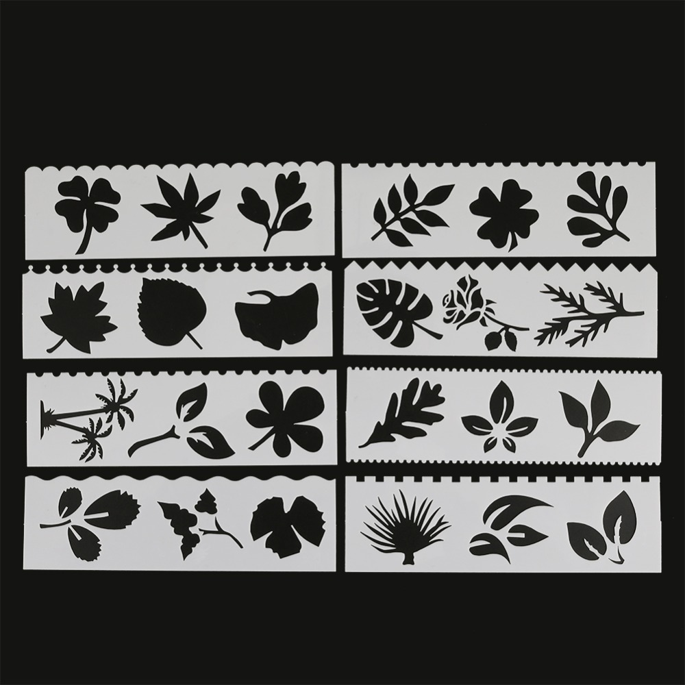 8Pcs/Set Leaves Shaped Gingko DIY Layering Stencils Painting Scrapbook Coloring Embossing Album Decorative Card Template 8Pcs/Set Leaves Shaped Gingko DIY Layering Stencils Painting Scrapbook Coloring Embossing Album Decorative Card Template