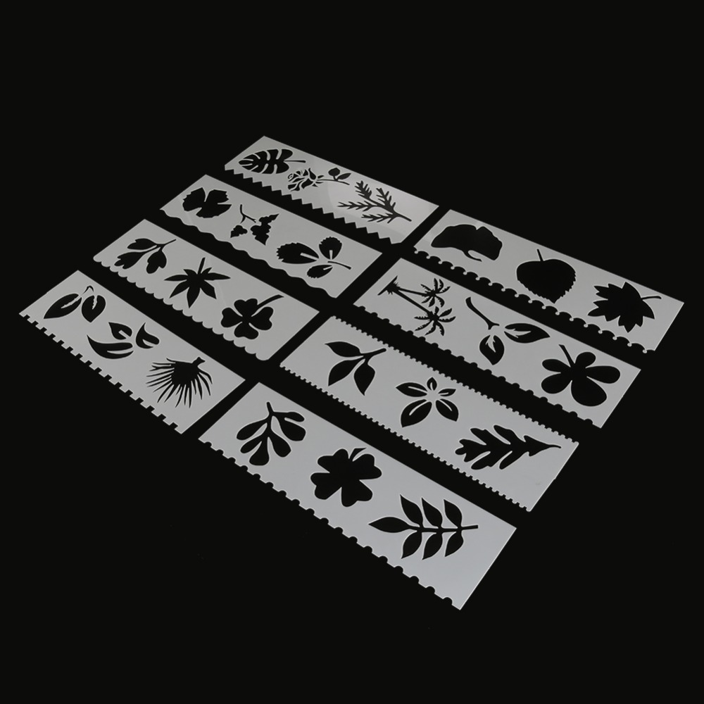 8Pcs/Set Leaves Shaped Gingko DIY Layering Stencils Painting Scrapbook Coloring Embossing Album Decorative Card Template 8Pcs/Set Leaves Shaped Gingko DIY Layering Stencils Painting Scrapbook Coloring Embossing Album Decorative Card Template