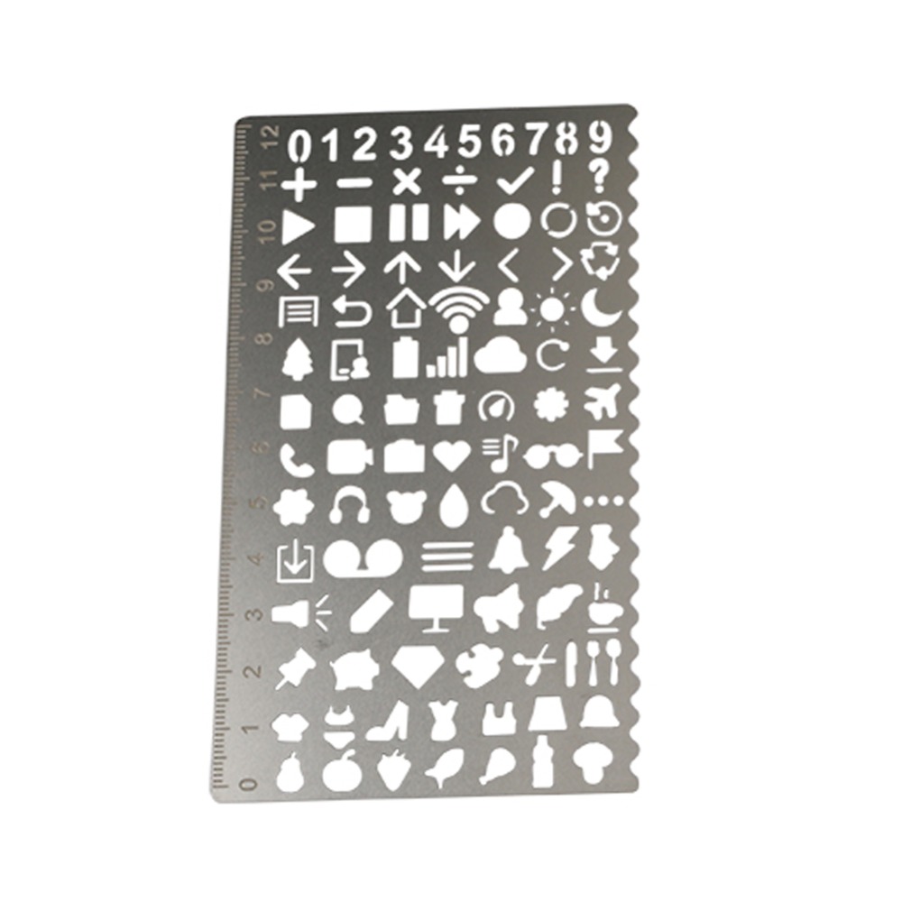 Multi-functional Hollow Pattern Template Bookmark Ruler Diary Journal Scrapbooking Album Embossing Painting Decoration Stencils Multi-functional Hollow Pattern Template Bookmark Ruler Diary Journal Scrapbooking Album Embossing Painting Decoration Stencils