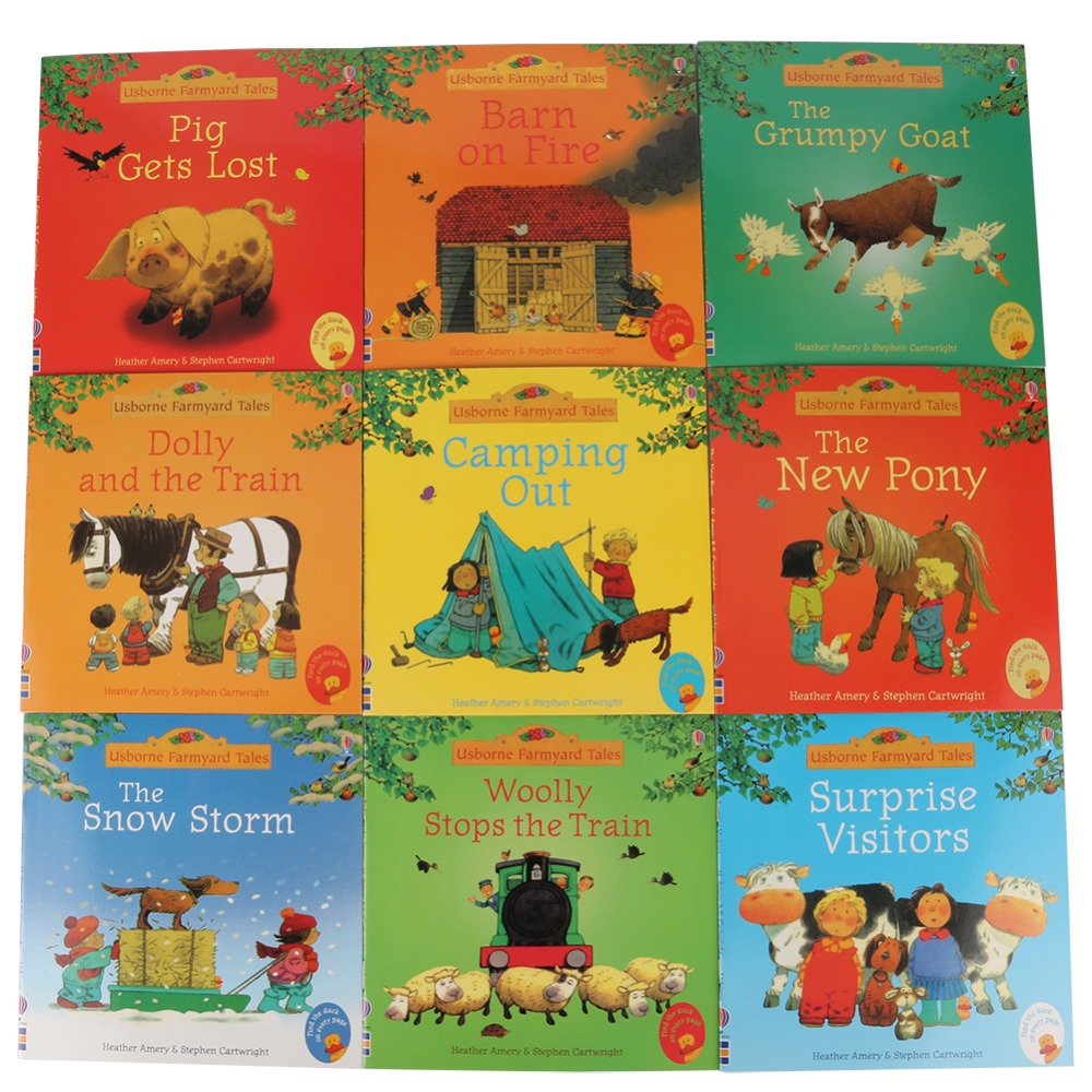 20Pcs/set 15x15cm Usborne Farmyard Picture Books For Children Baby Famous Story English Tales Series Of Child Book Farm Story 20Pcs/set 15x15cm Usborne Farmyard Picture Books For Children Baby Famous Story English Tales Series Of Child Book Farm Story