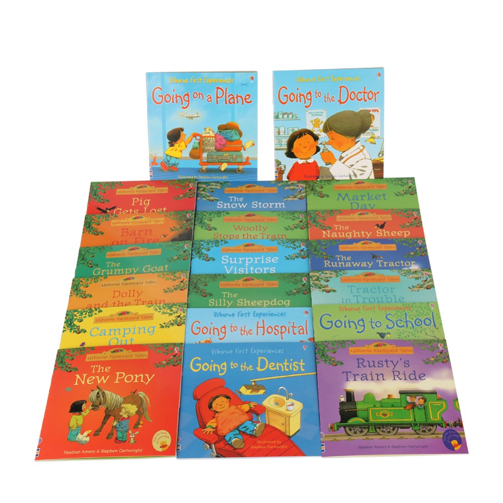 20Pcs/set 15x15cm Usborne Farmyard Picture Books For Children Baby Famous Story English Tales Series Of Child Book Farm Story 20Pcs/set 15x15cm Usborne Farmyard Picture Books For Children Baby Famous Story English Tales Series Of Child Book Farm Story