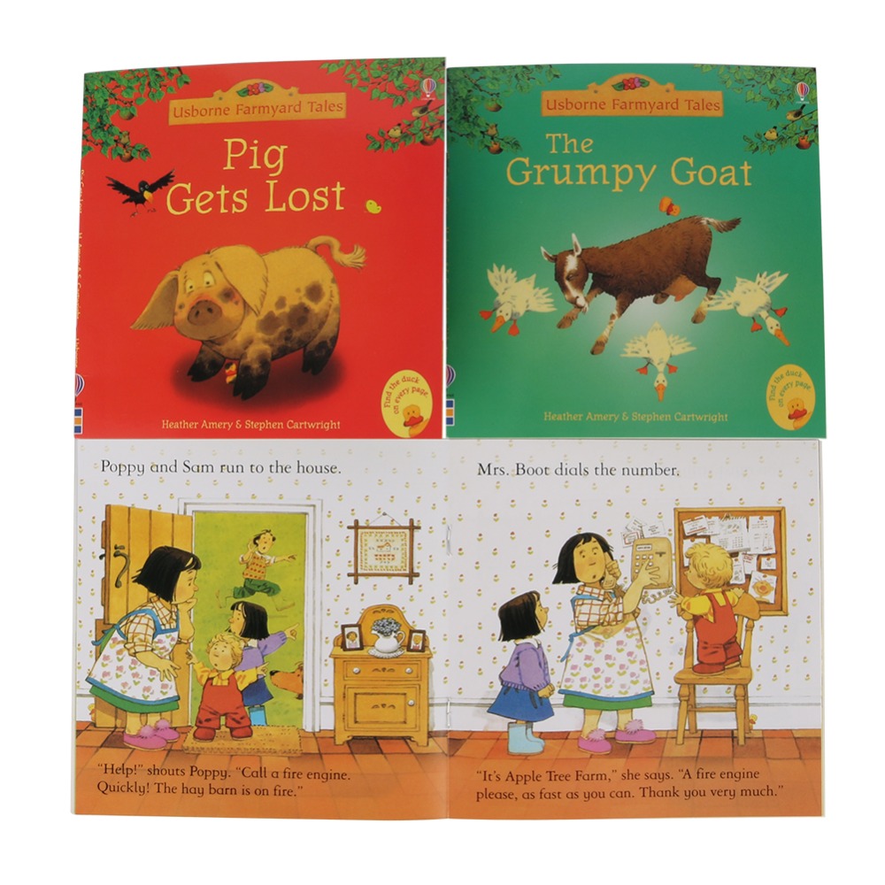 20Pcs/set 15x15cm Usborne Farmyard Picture Books For Children Baby Famous Story English Tales Series Of Child Book Farm Story 20Pcs/set 15x15cm Usborne Farmyard Picture Books For Children Baby Famous Story English Tales Series Of Child Book Farm Story
