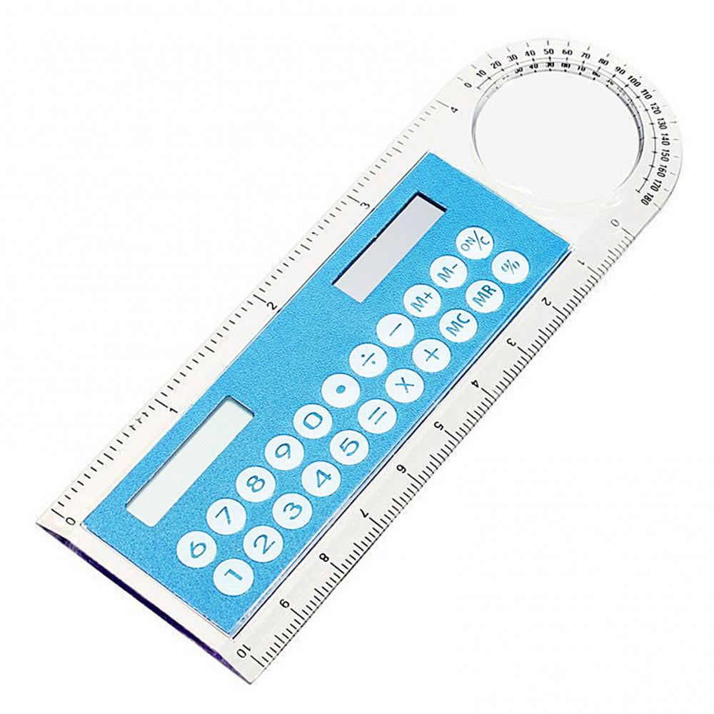 Hot Sale Mini Ultra-thin Straight Ruler with Solar Calculator Magnifier Multifunction Calculator 10cm School Office Supplies Hot Sale Mini Ultra-thin Straight Ruler with Solar Calculator Magnifier Multifunction Calculator 10cm School Office Supplies