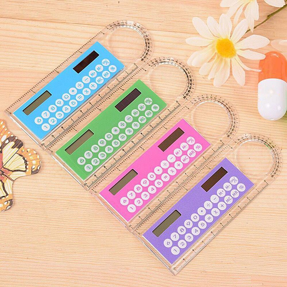 Hot Sale Mini Ultra-thin Straight Ruler with Solar Calculator Magnifier Multifunction Calculator 10cm School Office Supplies Hot Sale Mini Ultra-thin Straight Ruler with Solar Calculator Magnifier Multifunction Calculator 10cm School Office Supplies