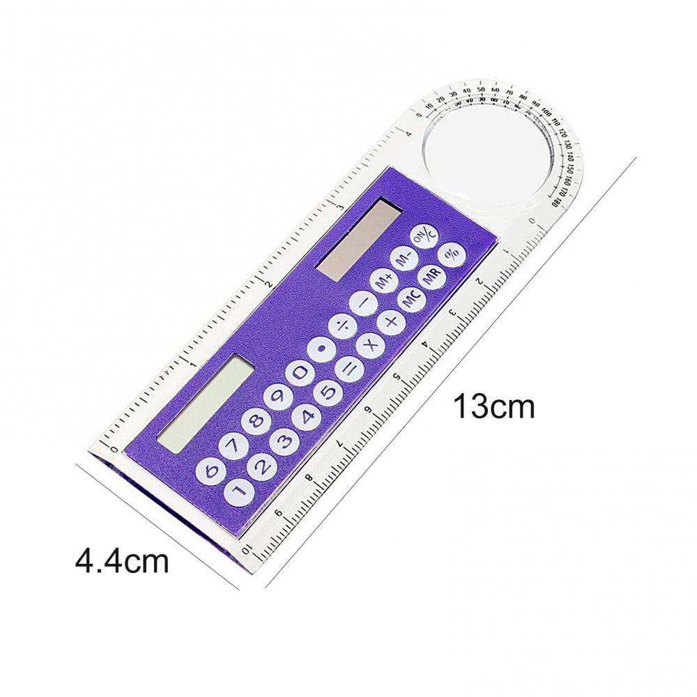 Hot Sale Mini Ultra-thin Straight Ruler with Solar Calculator Magnifier Multifunction Calculator 10cm School Office Supplies Hot Sale Mini Ultra-thin Straight Ruler with Solar Calculator Magnifier Multifunction Calculator 10cm School Office Supplies