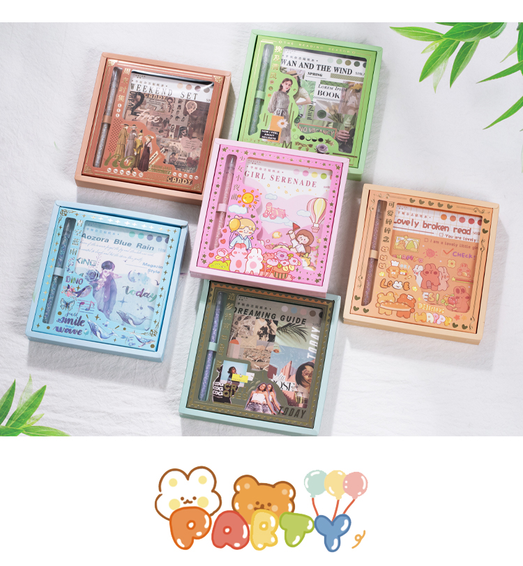Yoofun 50 sheets Kawaii Sticker Pack Mini Pen Lovely Labels for Scrapbooking Journals Diary Decoration Stationery Yoofun 50 sheets Kawaii Sticker Pack Mini Pen Lovely Labels for Scrapbooking Journals Diary Decoration Stationery
