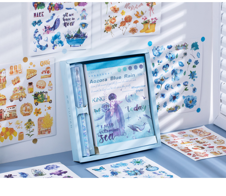 Yoofun 50 sheets Kawaii Sticker Pack Mini Pen Lovely Labels for Scrapbooking Journals Diary Decoration Stationery Yoofun 50 sheets Kawaii Sticker Pack Mini Pen Lovely Labels for Scrapbooking Journals Diary Decoration Stationery