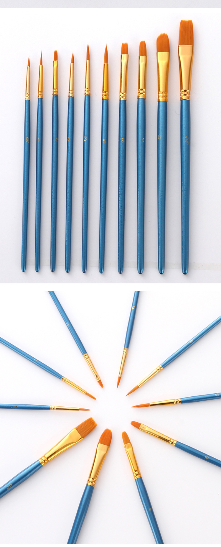 BOMEIJIA 10pcs/pack Paint Brushes Set Painting Art Brush for Acrylic Oil Watercolor Artist Professional Painting Kits BOMEIJIA 10pcs/pack Paint Brushes Set Painting Art Brush for Acrylic Oil Watercolor Artist Professional Painting Kits