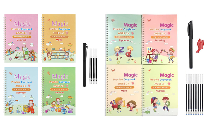 Magic Book Montessori Calligraphy Copybook Children's Notebook Reusable Calligraphy Handwriting Copybook Copybook Writing Gifts Magic Book Montessori Calligraphy Copybook Children's Notebook Reusable Calligraphy Handwriting Copybook Copybook Writing Gifts