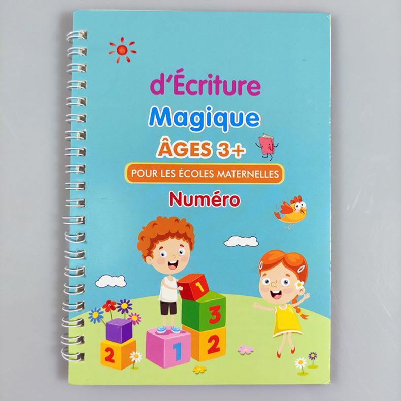 French 3D Groove Magic Practice Copybook Children's Book Learning Numbers French Letters Calligraphy Writing Exercise Books Gift French 3D Groove Magic Practice Copybook Children's Book Learning Numbers French Letters Calligraphy Writing Exercise Books Gift