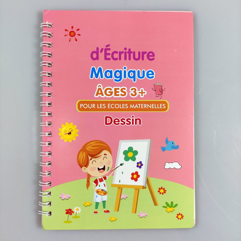 French 3D Groove Magic Practice Copybook Children's Book Learning Numbers French Letters Calligraphy Writing Exercise Books Gift French 3D Groove Magic Practice Copybook Children's Book Learning Numbers French Letters Calligraphy Writing Exercise Books Gift