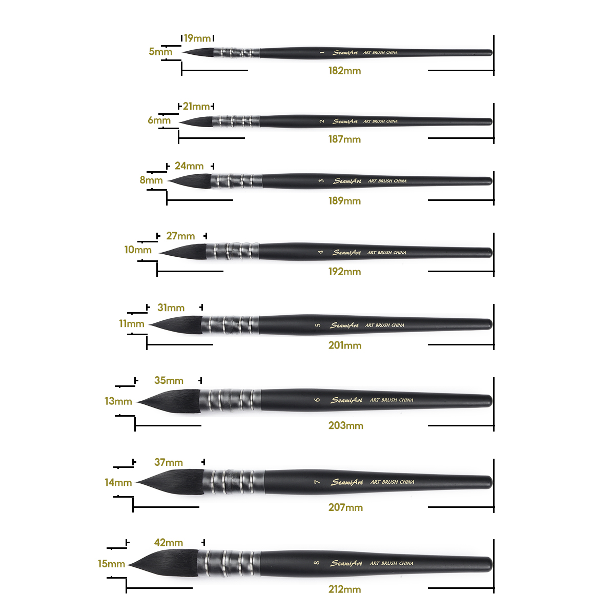 1Peice Watercolor Brush Wood Paint Brush Artist Hand Painting Brushes Water Color Gouache Drawing Art Brush Supplies 1Peice Watercolor Brush Wood Paint Brush Artist Hand Painting Brushes Water Color Gouache Drawing Art Brush Supplies