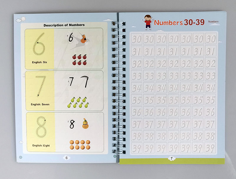 2021 Reusable Children 3D Copybook For Calligraphy Numbers 0-100 Handwriting Textbook Learning Math Book Writing For Kids Toys 2021 Reusable Children 3D Copybook For Calligraphy Numbers 0-100 Handwriting Textbook Learning Math Book Writing For Kids Toys