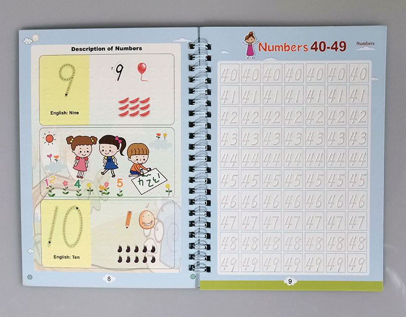 2021 Reusable Children 3D Copybook For Calligraphy Numbers 0-100 Handwriting Textbook Learning Math Book Writing For Kids Toys 2021 Reusable Children 3D Copybook For Calligraphy Numbers 0-100 Handwriting Textbook Learning Math Book Writing For Kids Toys