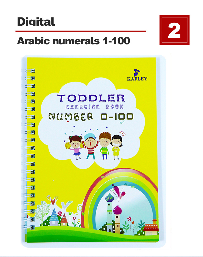 2021 Reusable Children 3D Copybook For Calligraphy Numbers 0-100 Handwriting Textbook Learning Math Book Writing For Kids Toys 2021 Reusable Children 3D Copybook For Calligraphy Numbers 0-100 Handwriting Textbook Learning Math Book Writing For Kids Toys
