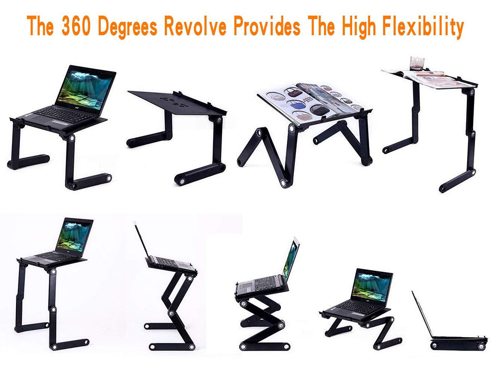 Adjustable Laptop Desk Stand Cooler fan Portable Ergonomic Lapdesk For Bed Sofa PC Notebook Table Desk With Mouse Pad Aluminum Adjustable Laptop Desk Stand Cooler fan Portable Ergonomic Lapdesk For Bed Sofa PC Notebook Table Desk With Mouse Pad Aluminum