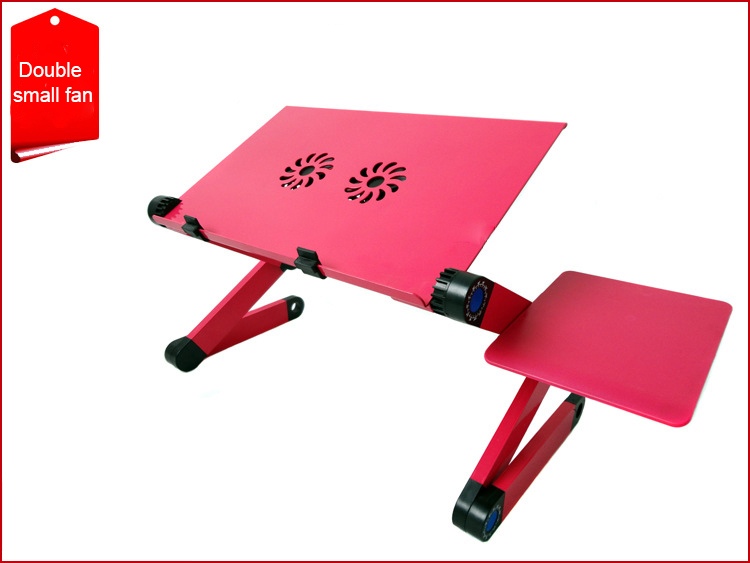 Adjustable Laptop Desk Stand Cooler fan Portable Ergonomic Lapdesk For Bed Sofa PC Notebook Table Desk With Mouse Pad Aluminum Adjustable Laptop Desk Stand Cooler fan Portable Ergonomic Lapdesk For Bed Sofa PC Notebook Table Desk With Mouse Pad Aluminum