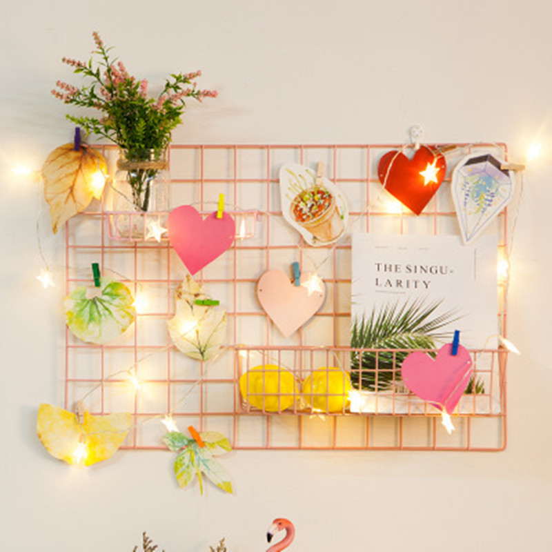 Ins Nordic Home Wall Decoration Iron Grid Decor Photo Frame Postcards DIY Wall Art Display Storage Rack Holder Shelf Organizer Ins Nordic Home Wall Decoration Iron Grid Decor Photo Frame Postcards DIY Wall Art Display Storage Rack Holder Shelf Organizer