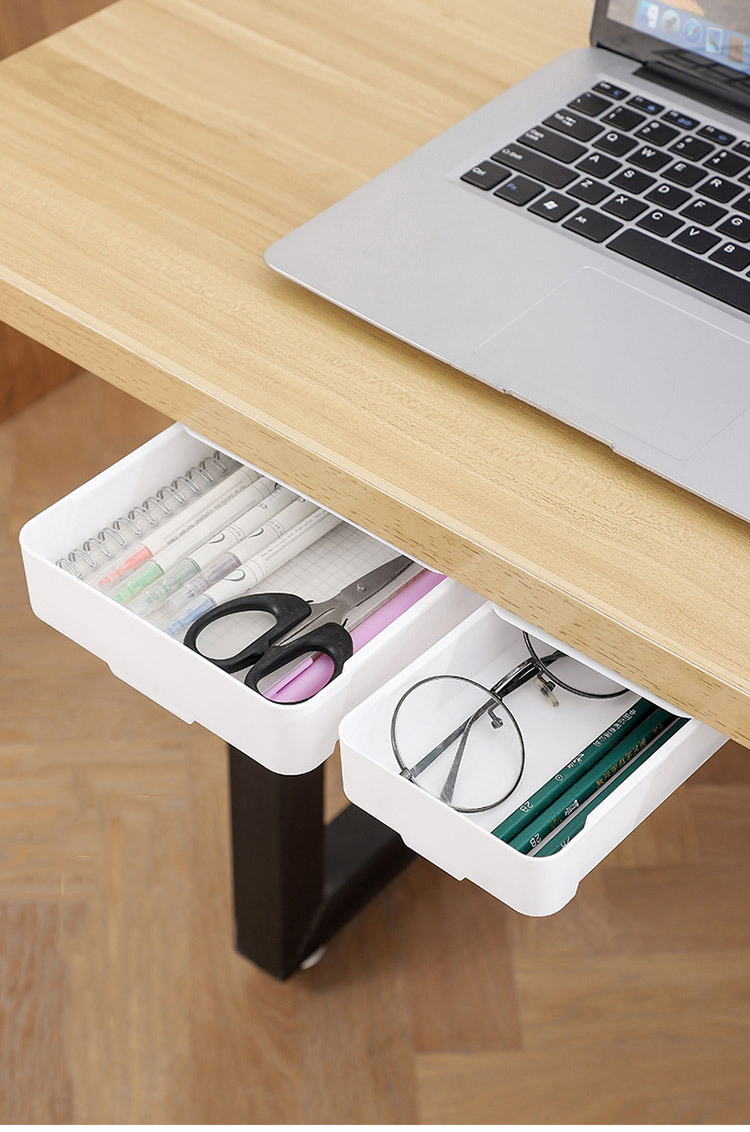 Self Stick Pencil Tray Under Desk Drawer Storage Box Hidden Stationery Organizer Stand For Pens Office Home Storage Organizer Self Stick Pencil Tray Under Desk Drawer Storage Box Hidden Stationery Organizer Stand For Pens Office Home Storage Organizer