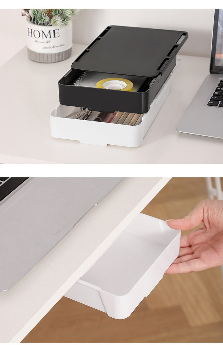 Self Stick Pencil Tray Under Desk Drawer Storage Box Hidden Stationery Organizer Stand For Pens Office Home Storage Organizer Self Stick Pencil Tray Under Desk Drawer Storage Box Hidden Stationery Organizer Stand For Pens Office Home Storage Organizer