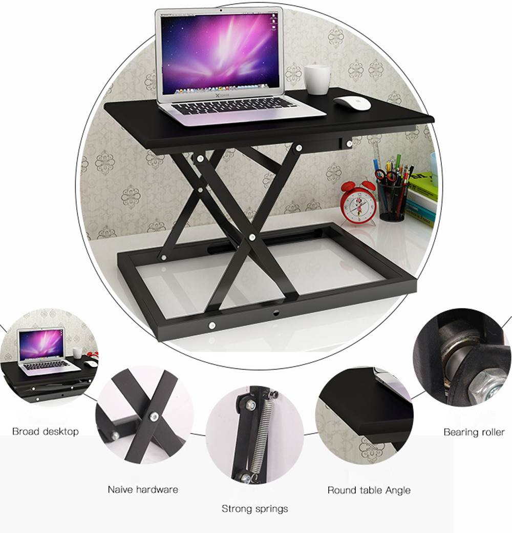 Adjustable Computer Table Sit to Stand Foldable Lift Converter Laptop Desk Monitor Laptop for Bed Living Room Book Stand Adjustable Computer Table Sit to Stand Foldable Lift Converter Laptop Desk Monitor Laptop for Bed Living Room Book Stand