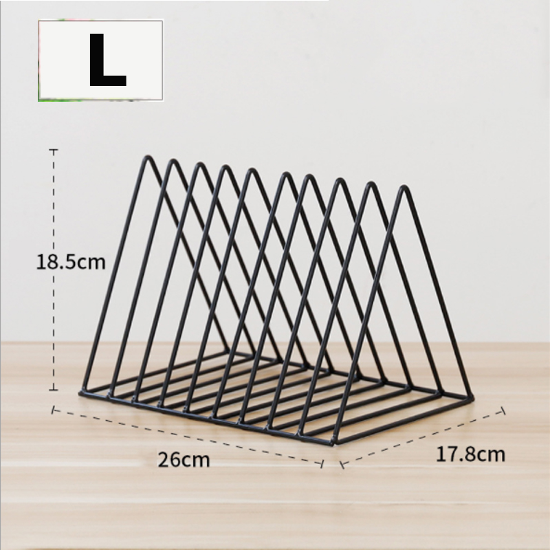 Metal Bookshelf Storage LP Record Rack Triangle Shaped Books Magazine Holder Desktop Record Shelf File Organizer Home Office Metal Bookshelf Storage LP Record Rack Triangle Shaped Books Magazine Holder Desktop Record Shelf File Organizer Home Office